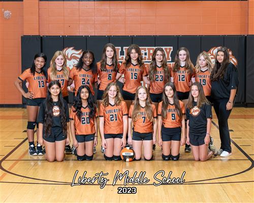 7th grade LMS volleyball team